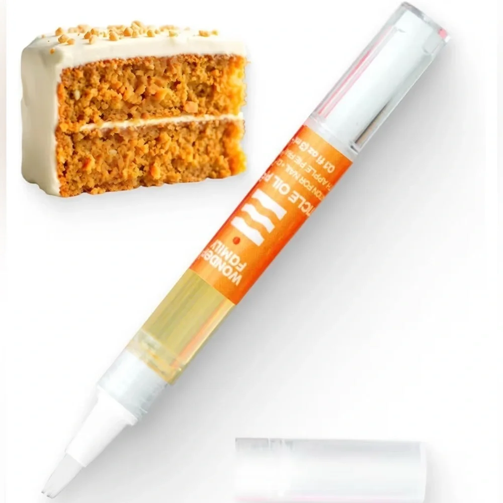 CARROT CAKE Scented Cuticle Oil Nail Pen, Clean Beauty, Travel, 0.4 fl oz